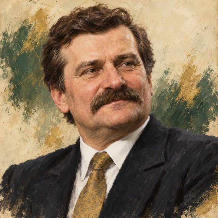 Portrait of Lech Wałęsa