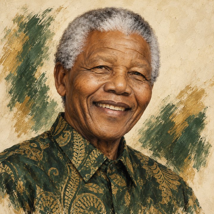 Portrait of Nelson Mandela