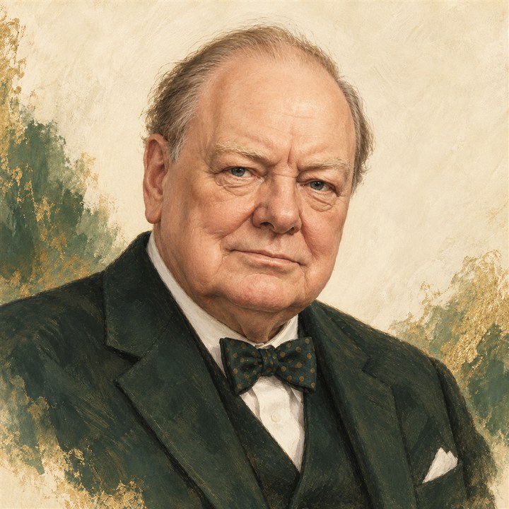 Portrait of Winston Churchill